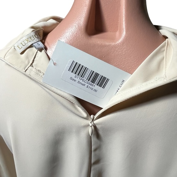 NWT LUXUOIRE Wrap Mock Neck Long Sleeve Top size S - Picture 9 of 15